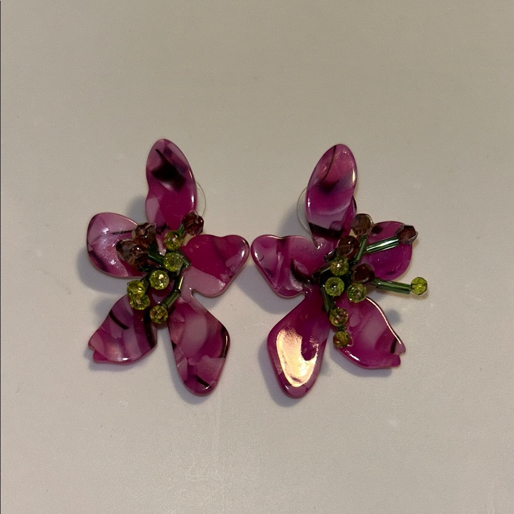 Wild Fable Pink Floral Earrings
